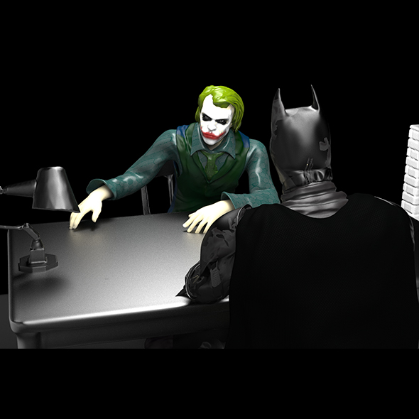 the dark knight batman interrogates joker